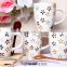 340cc new styles white ceramic cup and handpainted with color box for gift