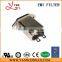 Recommend UL,TUV CE/ROHS 10A 220VAC Power Line Filter