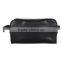 Black Leather Toiletry Bag for Mens