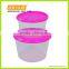 3pcs High Quality PP Plastic Vacuum Microwave Food Container