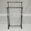 High Quality Cheap Metal Double Rail Garment Rack Made in China Shenzhen Manufacturer