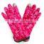Custom winter full finger gloves for touch screen