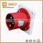 CEE 63A panel mounted male and female industrial plug and socket