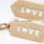Recycled kraft paper hang tags for lady's clothing