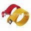 Wholesale Promotional Cheap Price Silicone USB Flash Drive Bracelet Custom Logo