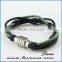 Popular 316L Stainless Steel Genuine Leather Bracelets