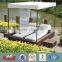 Wicker outdoor rattan bed