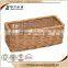 Simple Cheap Hanging Natural Accept OEM rustic hinging round shallow wicker basket no handles