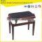2015 Brown piano bench with black cushion from Zhejiang