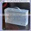 Factory price transparent pp baby shoe box ,pp shoe packaging box with handle