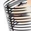 metal frame glass shade black painting big hotel pendant light