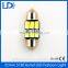 high brightness new items 5730smd 6leds car bulb 31mm festoon