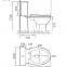 T3045 Bathrooms designs s-trap 500mm toilet cheap prices