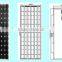 170W Monocrystalline soalr cells with High Cells Efficiency