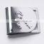 Custom promotional enbossed metal stainless steel money clip