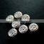 7mm vintage antiqued silver flower engraved flat alloy beads DIY beading supplies 3993015