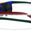 Colorful revo lens plastic popular plastic multi colored adjustable changeable temple arms sunglasses