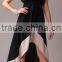 Pretty Steps 2016 sexy elegant high quality women summer plus size short sleeve chiffon long dress for ladies