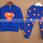 Baby boy hero Superman suit leisure children suit baby girls long-sleeved T-shirt + pants set cartoon