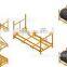 tyre rack foldable tyre rack for Warehouse / storge racks