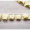 Fashional yellow 2cm width folding trims for swimwear wholesale