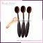 Best Sell 10pcs human hair custom logo makeup brush bag brush for makeup