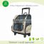 Sling fashion outdoor popular pet product dog carrier with wheels