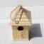 New unfinished wooden bird house