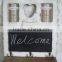 2016 new antique wooden chalkboard with photo frames, wooden blackboard