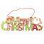 Hanging christmas English letters board movable door hanging decoration