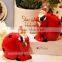 Ceramic handmade red santa christmas candle holders