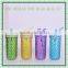 new 550ml glass juice jar with strip straws