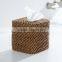 Natural rattan tissue box