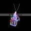 Direct factory cheap wholesale custom party event plastic snoman pedant led flashinglight christmas holiday string rnecklace