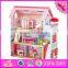 2017 New products lovely children wooden dollhouse kits W06A100