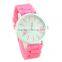 multi-color sport watch soft band sexy lady female wrist watch beautiful silicone women's watch