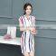 Maxnegio latest designs digital print chiffon ladies casual dress