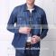 mens blue denimshirt with chest pocket N02