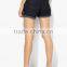 Dongguan Wholesaler Woman Indigo Straight Denim Shorts in Bulk