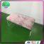 Romantic Acrylic Pink Sofa Restaurant Sofa Bench Waiting Room Bench