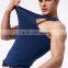 trade assurance 95% cotton 5% spandex gym elastic tank top for men