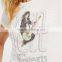 2017 summer easy love simple custom Couple t-shirt with printing