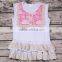 Sue Lucky Factory direct wholesale clothing Printed Kids Tops latest design girls top