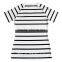 201501001100 Black And White Stripes Jeema Women's Running T-shirt