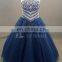 Suppliers Wholesale Own Design Halter Beckline Beaded Floor Length Quinceanera Dress