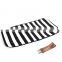 Baby Bag With Changing Pad - Black /White Stripe