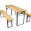 Wooden Garden Table and Bench Set