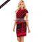 Fashion summer strip design women bodycon dresses
