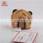 Mini cylinder-shaped 8cm plush keychain tiger toy