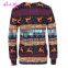 China manufacturer latest fashion blouse wholesale sweatshirt neck designs for ladies tops